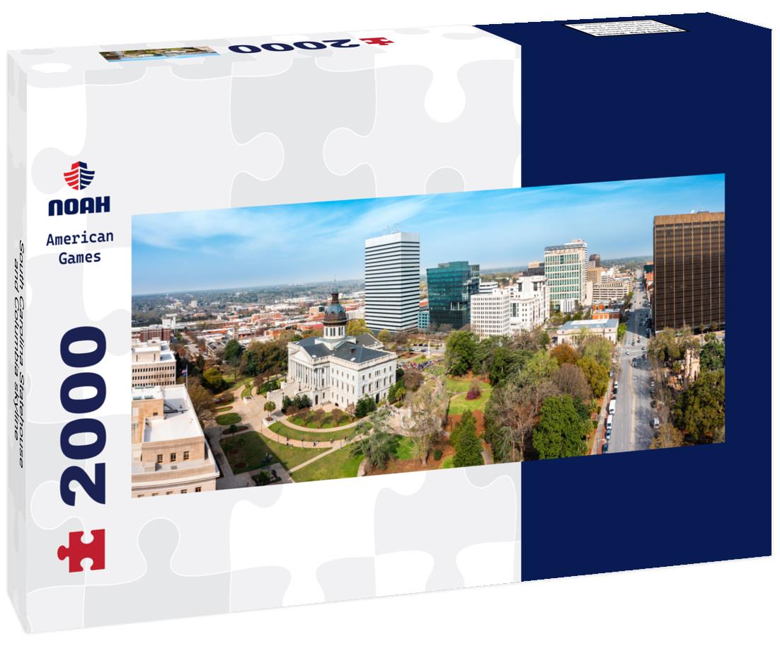 South Carolina Statehouse and Columbia skyline 2000pc Panoramic Puzzle