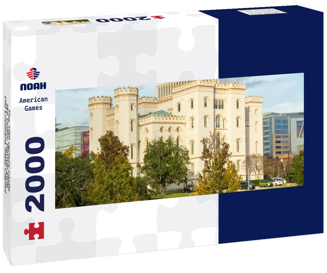The 19th century castle-like Gothic Revival style Old Louisiana State Capitol 2000pc Panoramic Puzzle