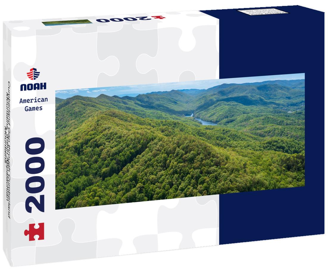 Noah Jigsaw Puzzle Cumberland Gap through Cumberland Mountains, within Appalachian Mountains panorama 2000 pieces