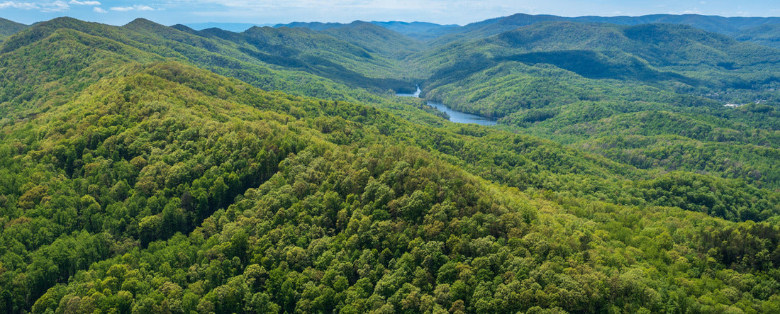 Cumberland Gap through Cumberland Mountains, within Appalachian Mountains 2000pc Panoramic Puzzle
