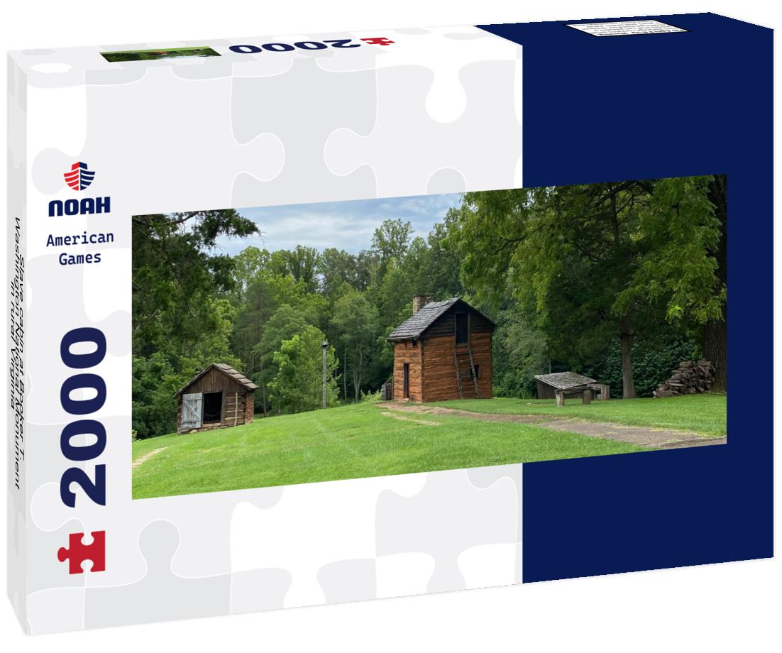 Slave cabin at Booker T. Washington National Monument in rural Virginia 2000pc Panoramic Puzzle
