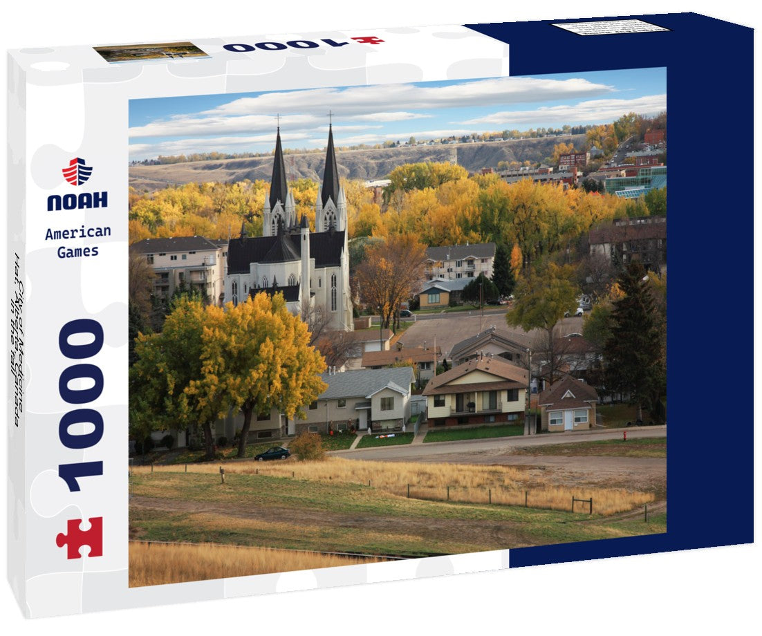 Noah Jigsaw Puzzle City of Medicine Hat, Alberta, Canada in the fall 1000 pieces