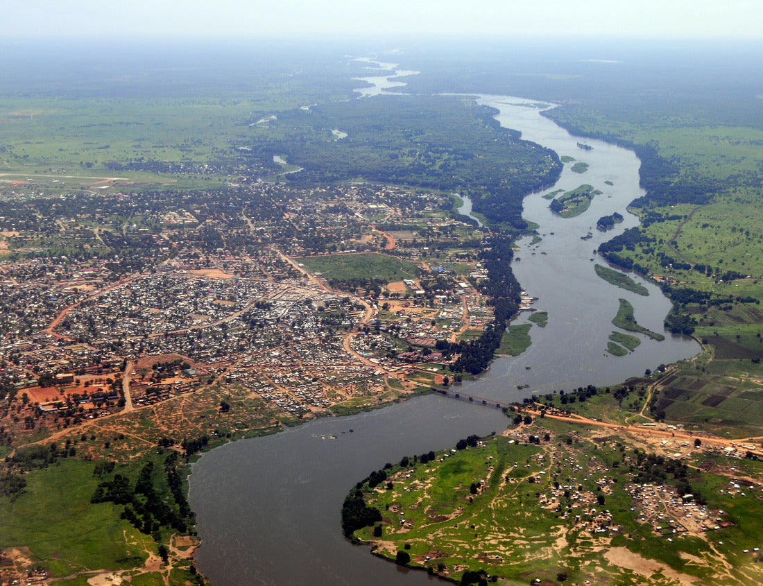 Noah Jigsaw Puzzle Aerial view of Juba, the capital of South Sudan, with the Nile on the right 1000 pieces