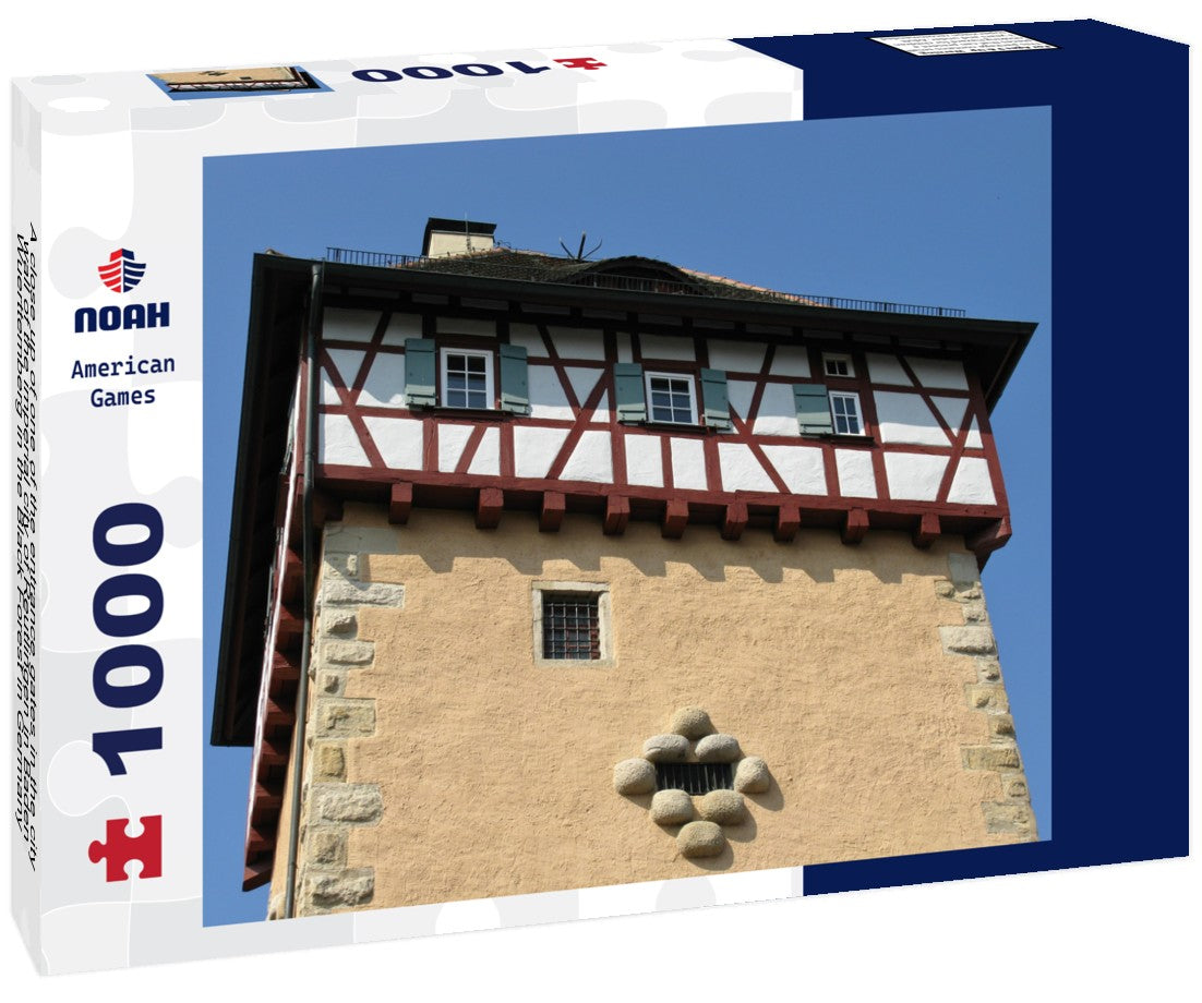 Noah Jigsaw Puzzle A close up of one of the entrance gates in the city wall of the imperial city of Reutlingen in Baden-Wuerttemberg in the Black Forest in Germany 1000 pieces
