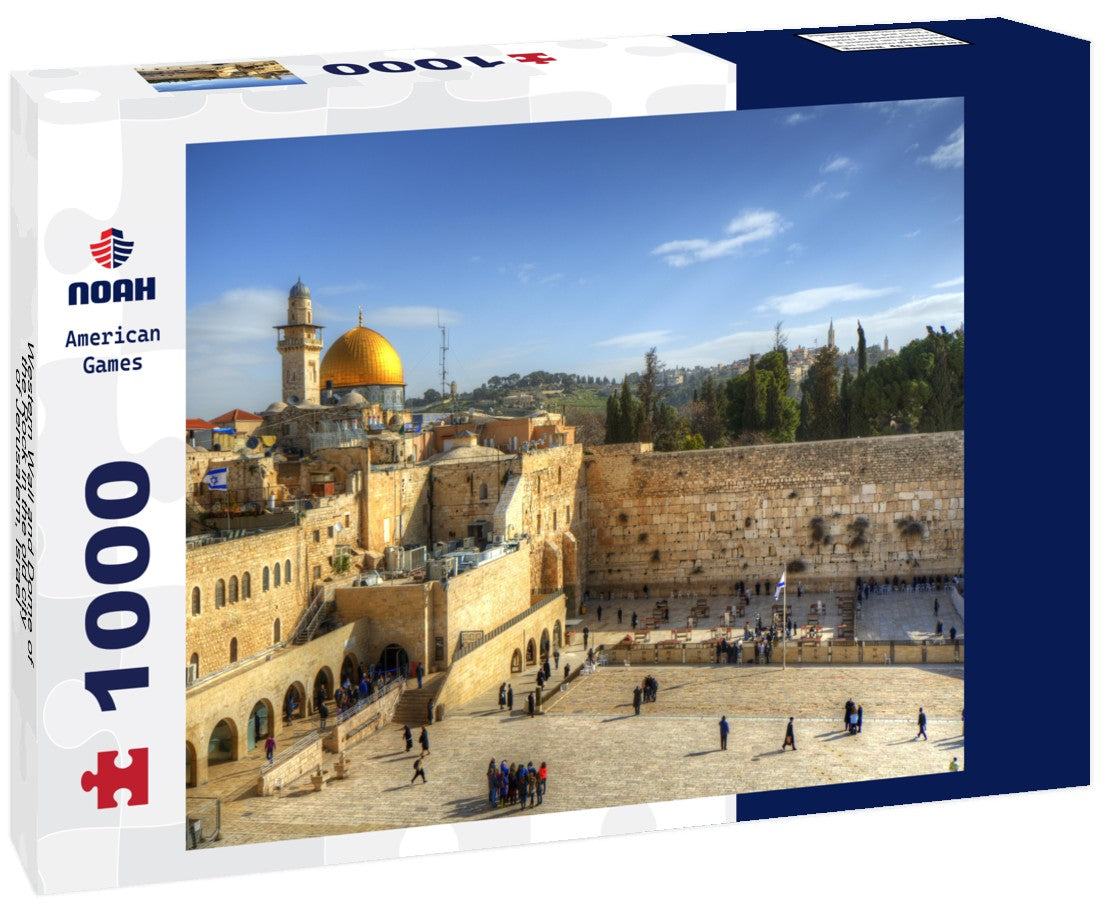 Noah Jigsaw Puzzle Western Wall and Dome of the Rock in the old city of Jerusalem, Israel 1000 pieces