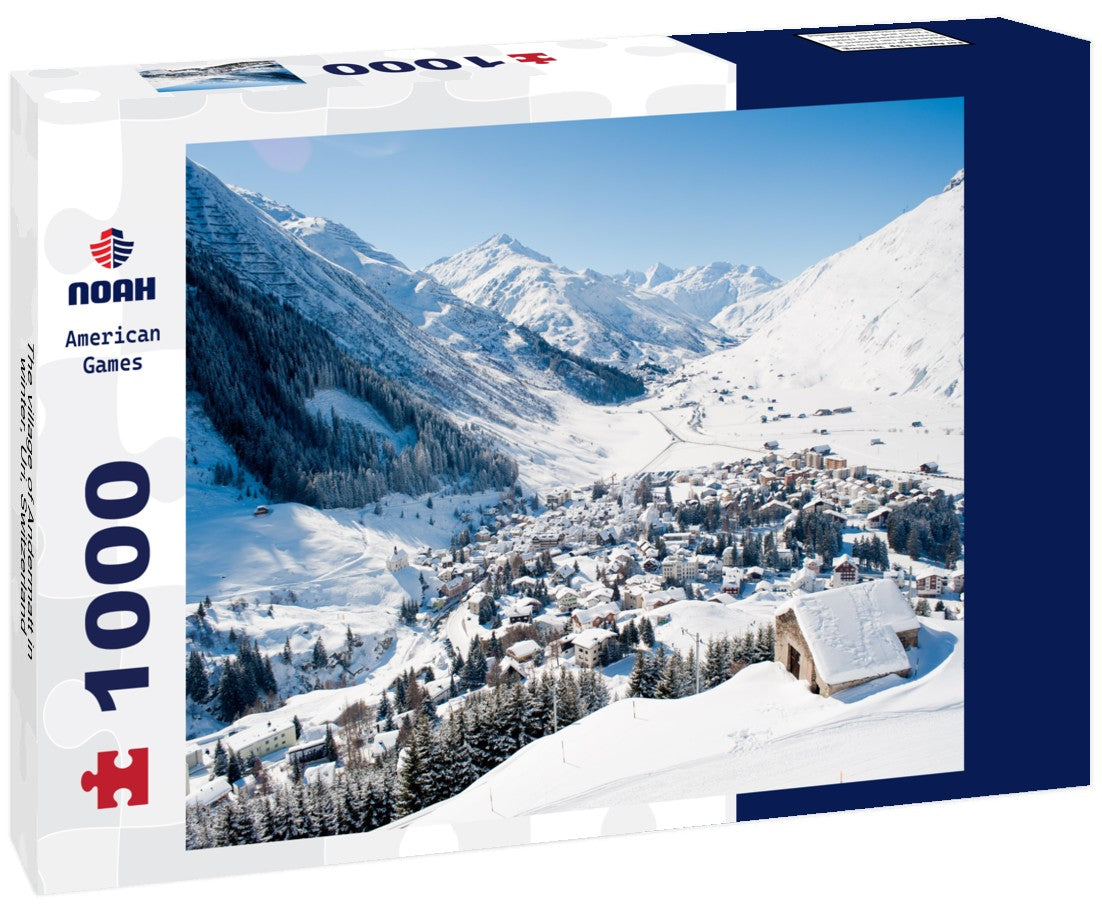 Noah Jigsaw Puzzle The village of Andermatt in winter, Uri, Switzerland 1000 pieces