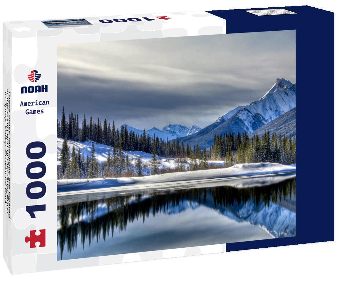 Noah Jigsaw Puzzle These cross reflections are located at the south end of Old Goat Pond in Spray Valley Provincial Park in Alberta, Canada 1000 pieces