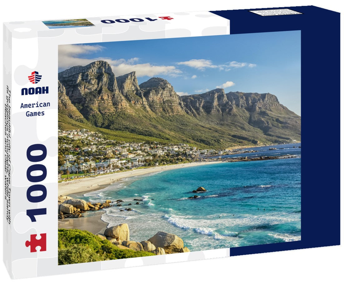 Noah Jigsaw Puzzle The beautiful city of Cape Town with its gorgeous mountains, white sandy beaches and clear waters 1000 pieces