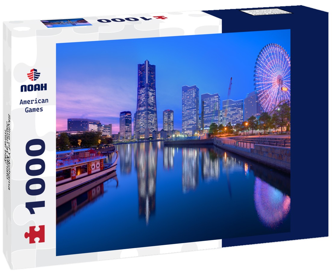 Noah Jigsaw Puzzle Skyline of Yokohama, Japan at Minato-mirai bay 1000 pieces