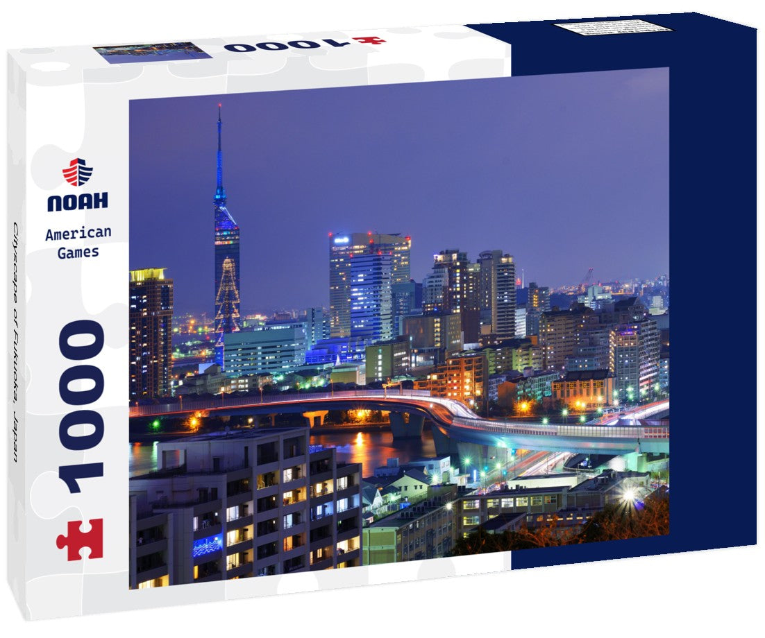 Noah Jigsaw Puzzle Cityscape of Fukuoka, Japan 1000 pieces