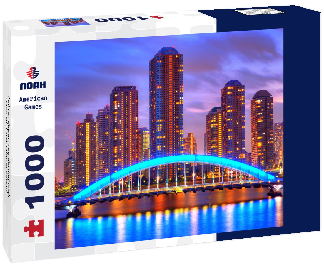 Noah Jigsaw Puzzle Tokyo, Japan residential high rises at Tsukushima Island 1000 pieces