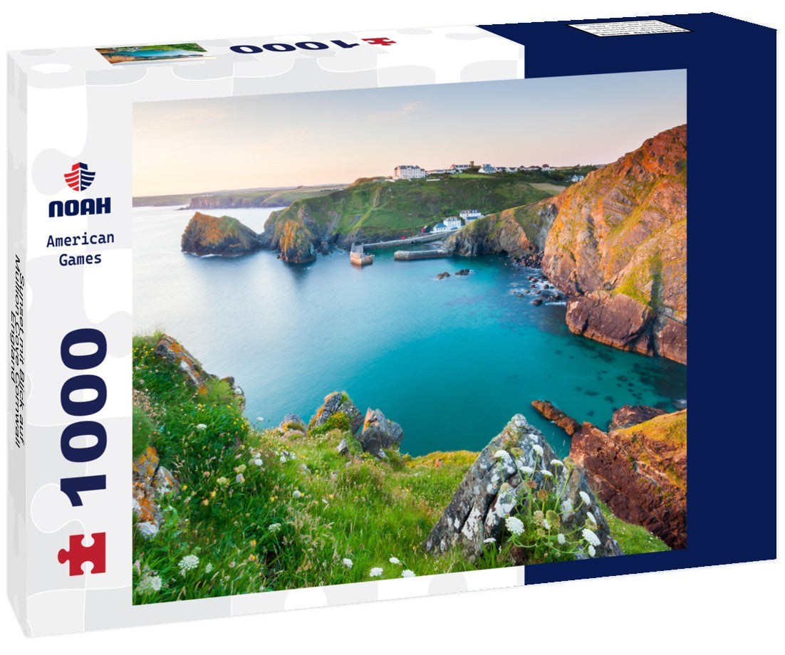 Noah Jigsaw Puzzle Sunset mit Blick auf Mullion Cove Cornwall England 1000 pieces