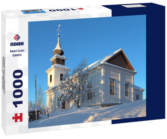 Noah Jigsaw Puzzle Vilhelmina Church in winter, Vasterbotten Province, Sweden 1000 pieces