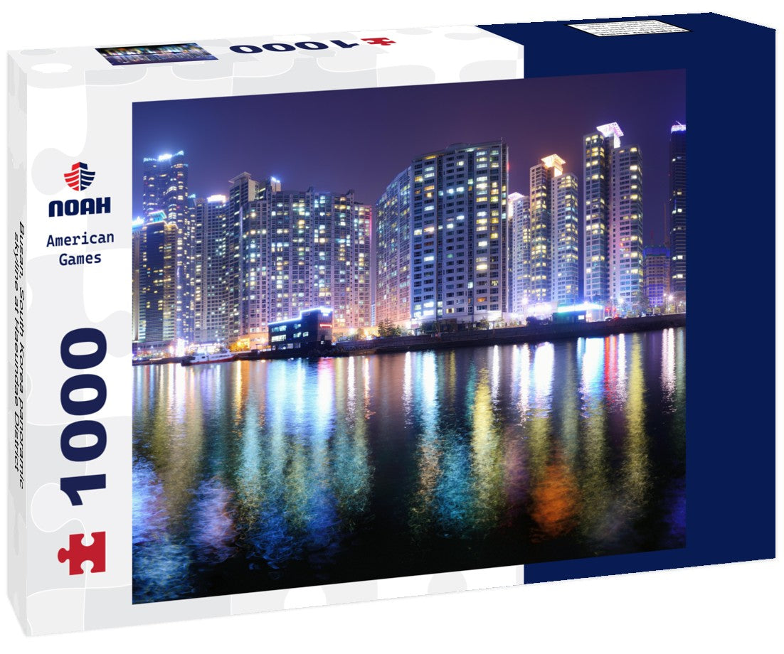 Noah Jigsaw Puzzle Busan, South Korea panoramic skyline at Haeundae District 1000 pieces