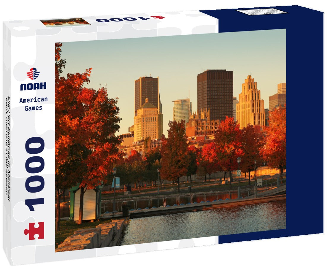 Noah Jigsaw Puzzle Old Port buildings in Montreal early morning in fall season 1000 pieces