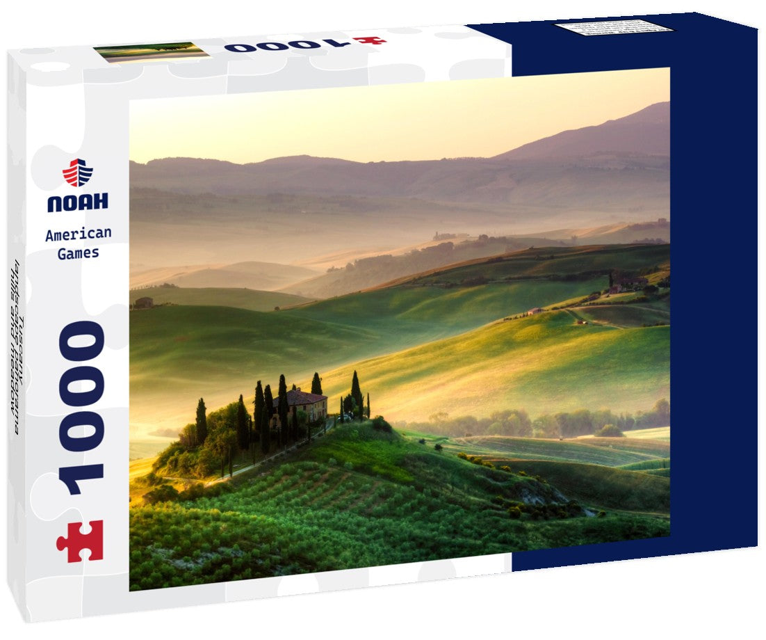 Noah Jigsaw Puzzle Tuscany - landscape panorama, hills and meadow, Tuscany - Italy 1000 pieces