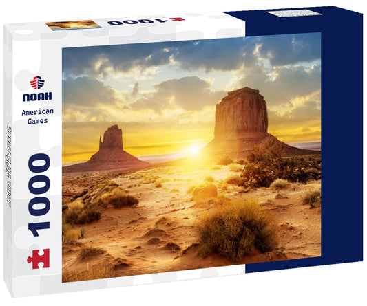 Noah Jigsaw Puzzle Sunset at the sisters in Monument Valley, USA 1000 pieces