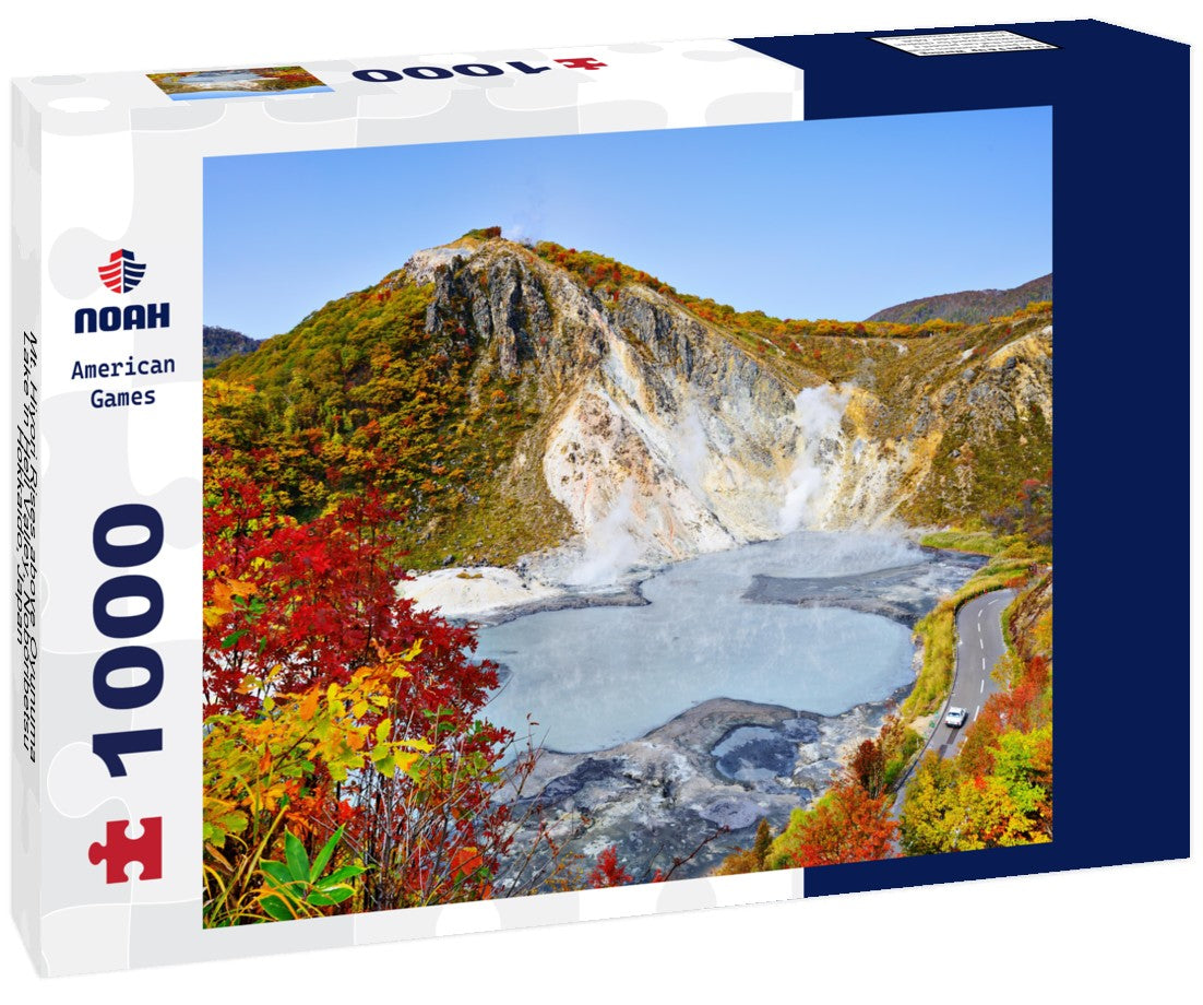 Noah Jigsaw Puzzle Mt. Hiyori Rises above Oyunuma Lake in Hell Valley, Noboribetsu, Hokkaido, Japan 1000 pieces