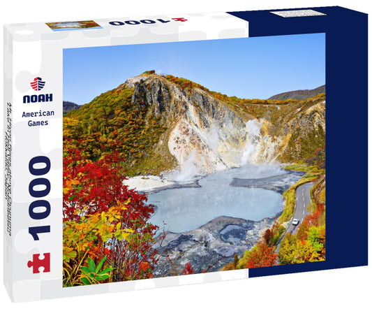 Noah Jigsaw Puzzle Mt. Hiyori Rises above Oyunuma Lake in Hell Valley, Noboribetsu, Hokkaido, Japan 1000 pieces