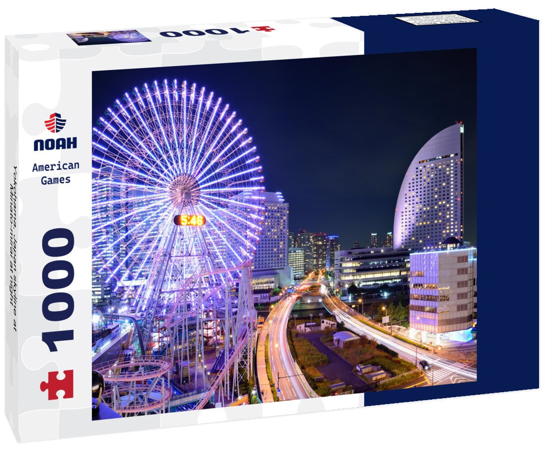 Noah Jigsaw Puzzle Yokohama, Japan skyline at Minato-mirai at night 1000 pieces