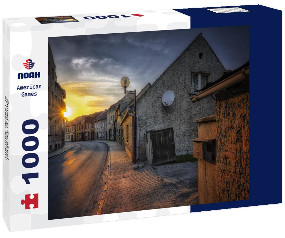 Noah Jigsaw Puzzle Sunset in the street of Teupitz, Germany 1000 pieces