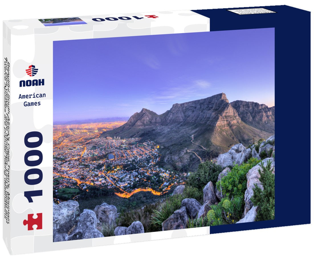 Noah Jigsaw Puzzle Beautiful South Africa's Cape Town's, Mountain and Sea views. Table Mountain, Lion's head and Twelve Apostles are popular hiking destinations for both locals and tourists all year round 1000 pieces