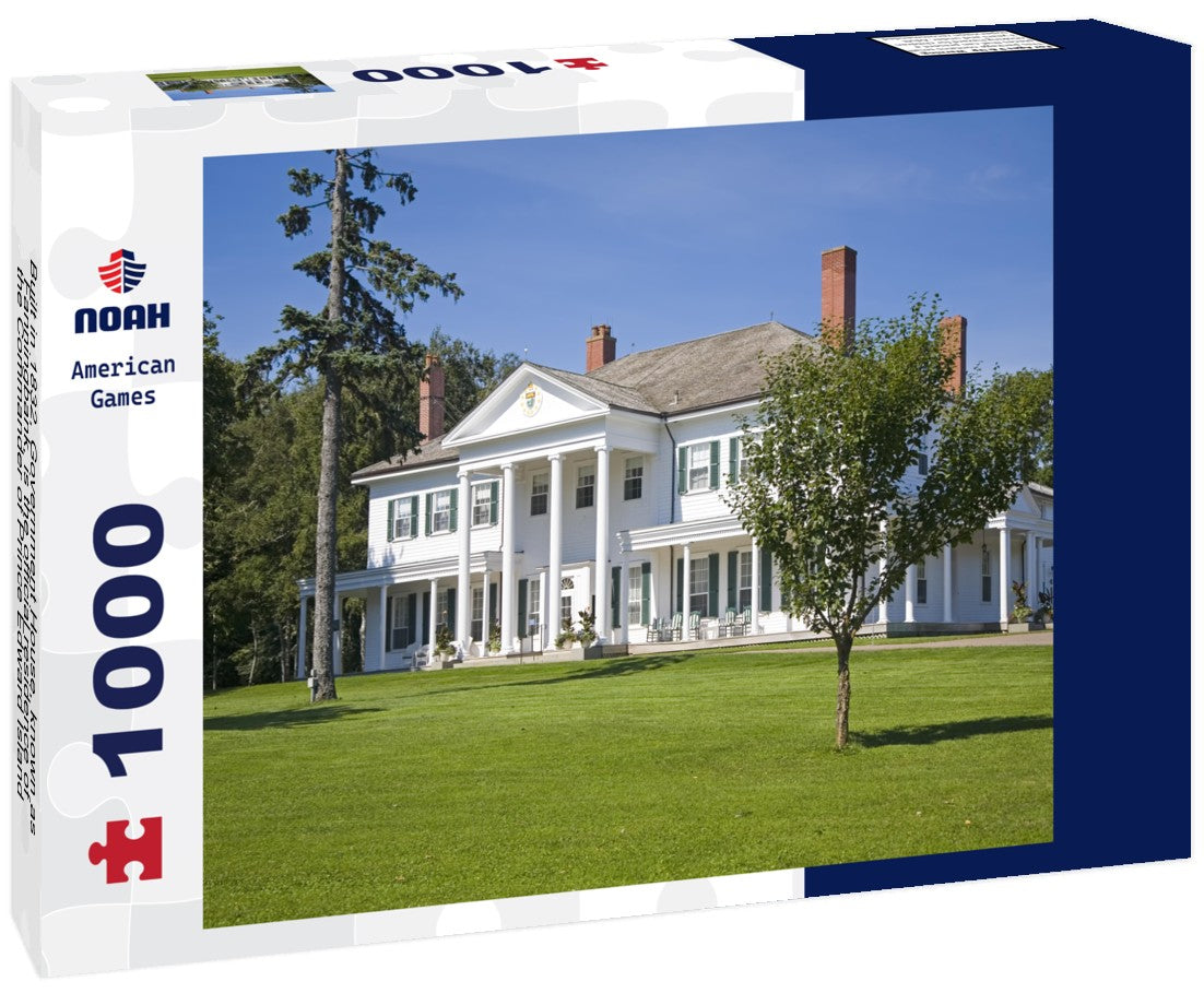 Noah Jigsaw Puzzle Built in 1832, Government House, known as Fanningbank, is the official residence of the Commander of Prince Edward Island 1000 pieces