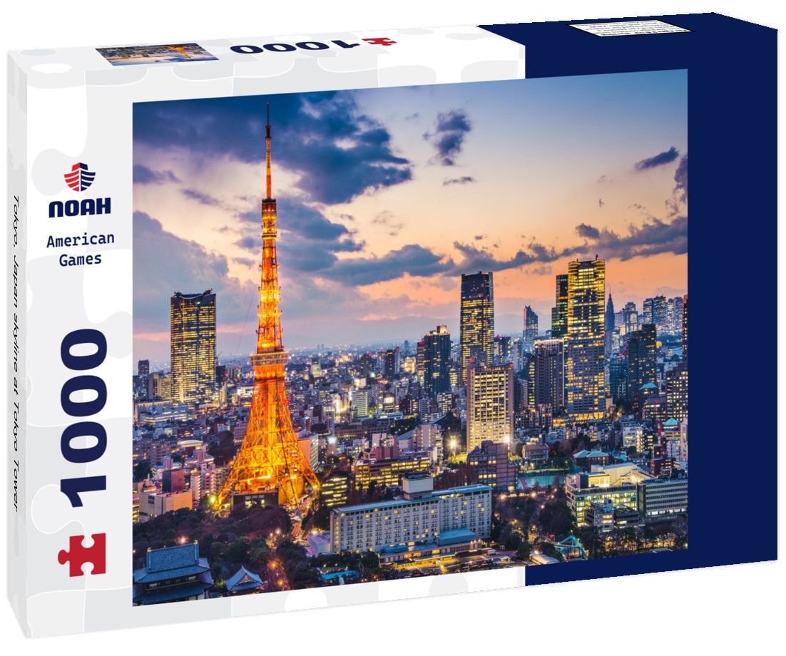 Noah Jigsaw Puzzle Tokyo, Japan skyline at Tokyo Tower 1000 pieces