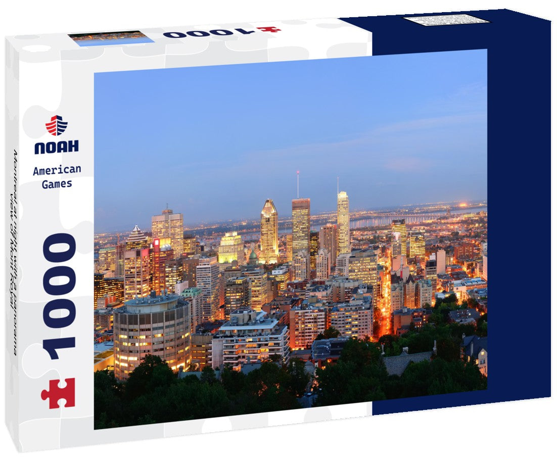 Noah Jigsaw Puzzle Montreal at night with a panorama view of Mont Royal 1000 pieces