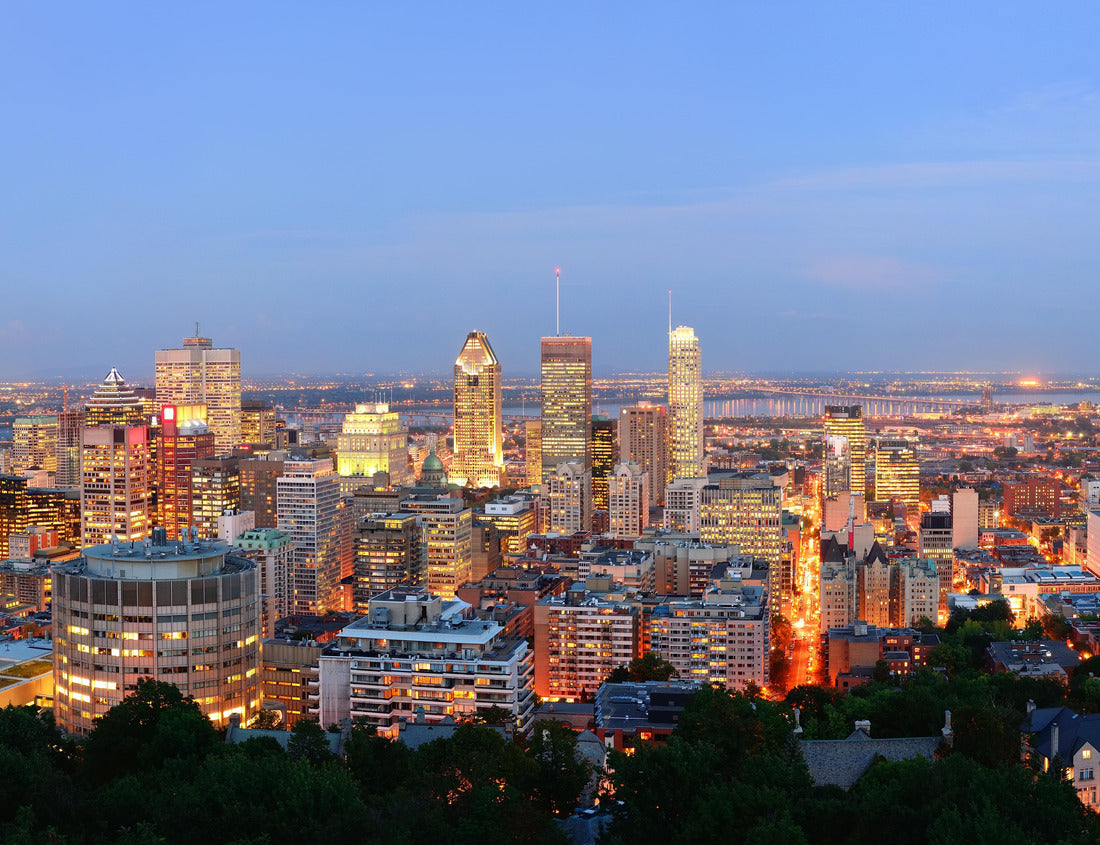 Noah Jigsaw Puzzle Montreal at night with a panorama view of Mont Royal 1000 pieces