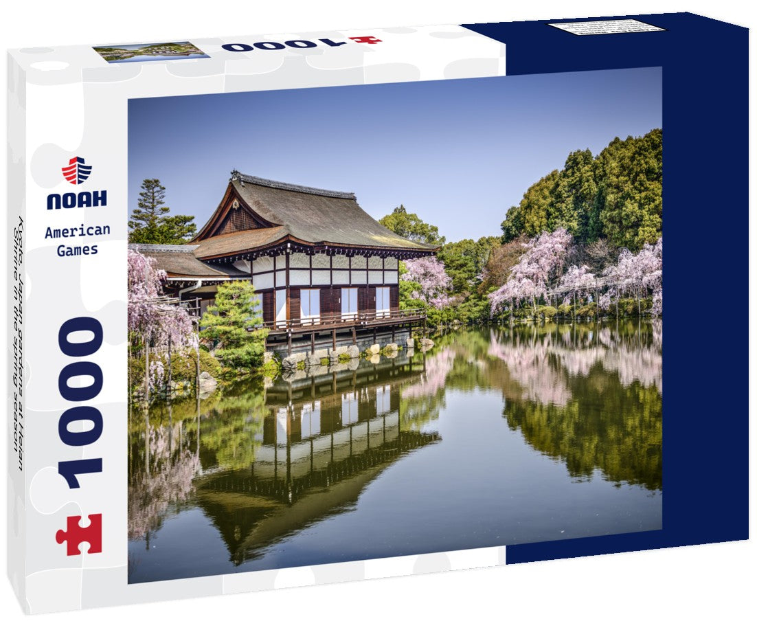 Noah Jigsaw Puzzle Kyoto, Japan gardens at Heian Shrine in the spring season 1000 pieces