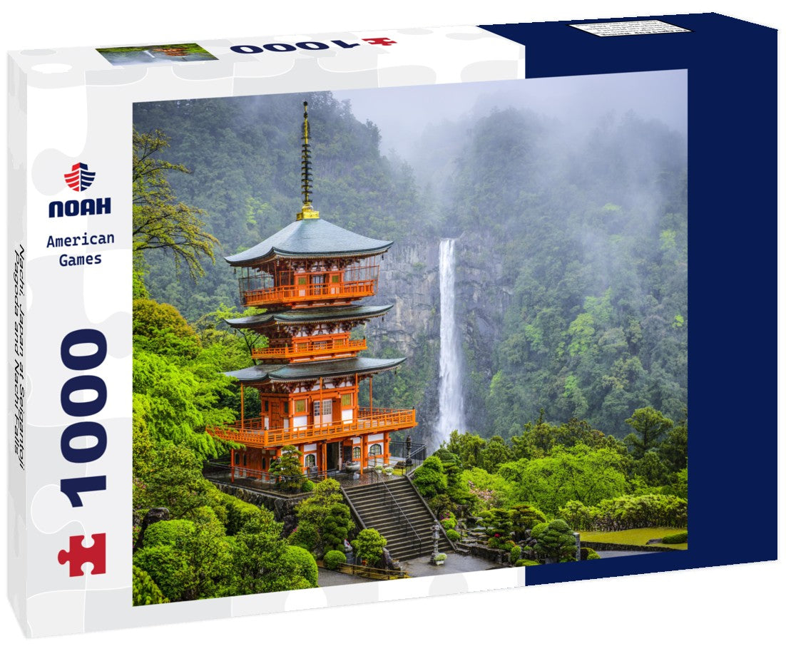 Noah Jigsaw Puzzle Nachi, Japan at Seigantoji Pagoda and Nachi Falls 1000 pieces