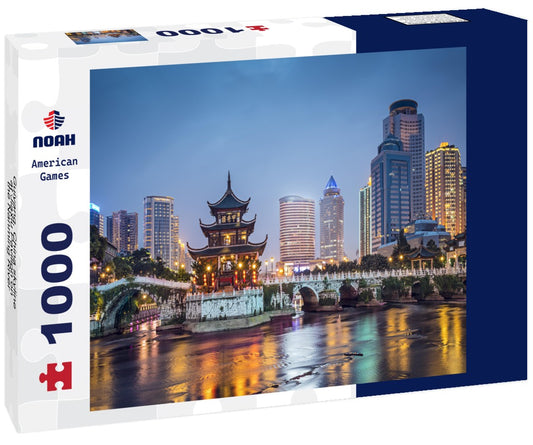 Noah Jigsaw Puzzle Guiyang, China skyline at Jiaxiu Pavilion on the Nanming River 1000 pieces