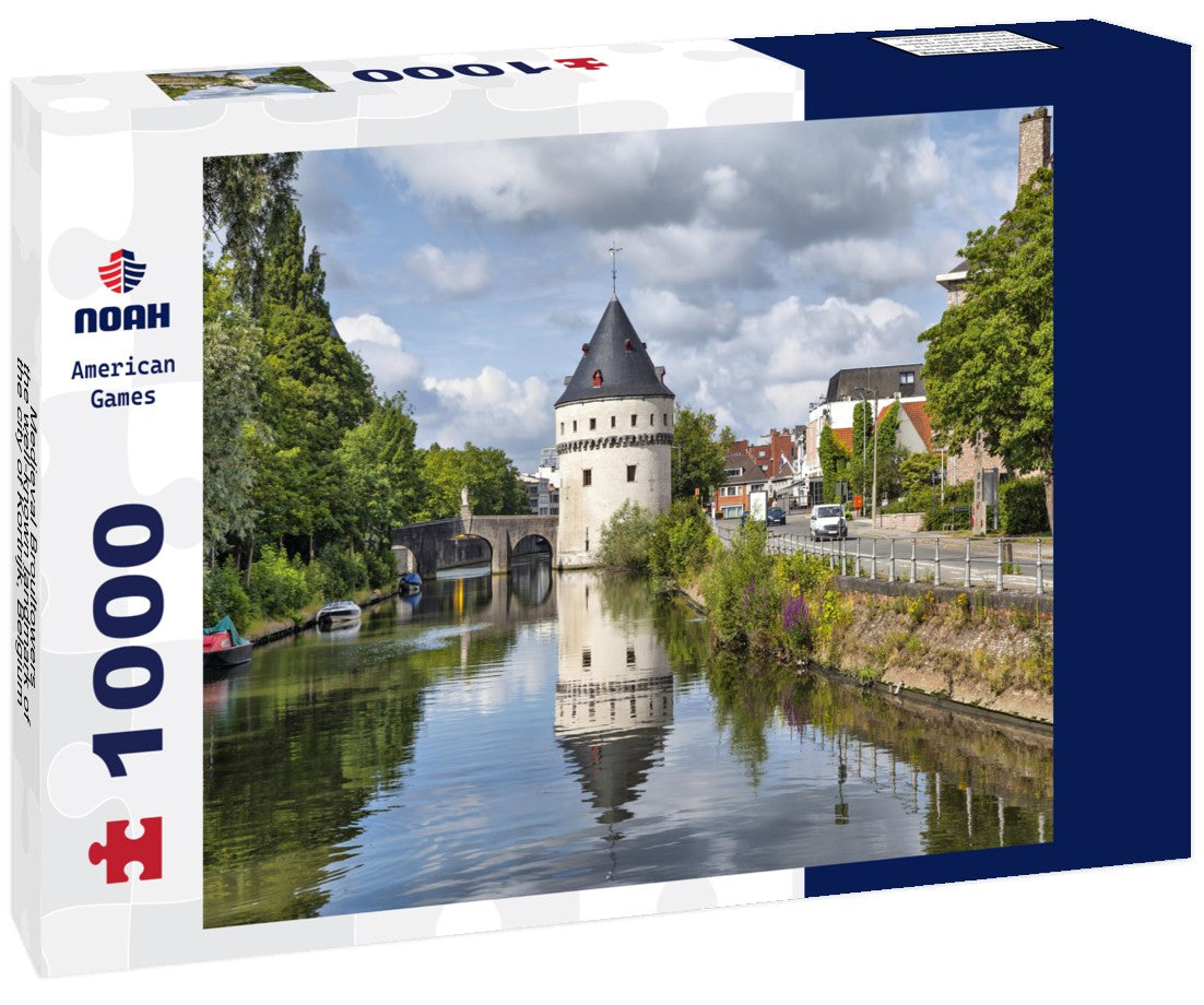 Noah Jigsaw Puzzle Medieval Broultowers - the well-known landmark of the city of Kortrijk, Belgium 1000 pieces