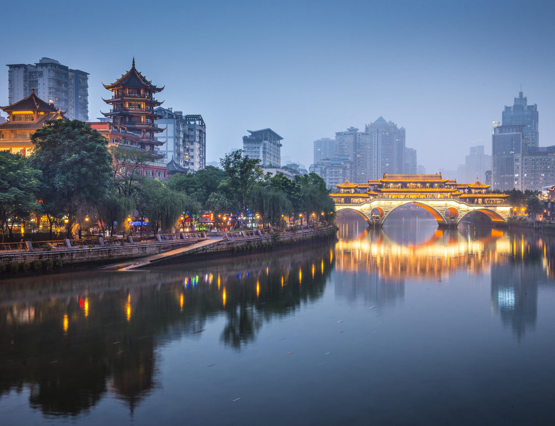 Noah Jigsaw Puzzle Chengdu, Sichuan, China at Anshun Bridge 1000 pieces