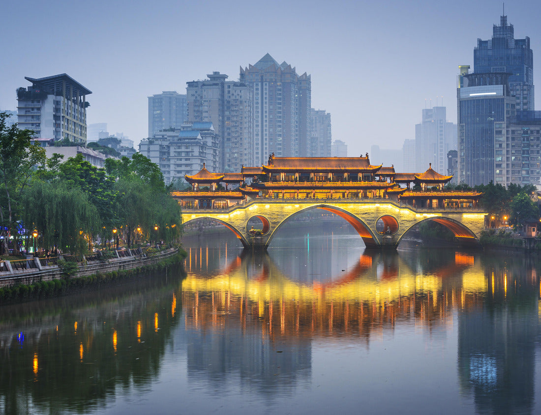 Noah Jigsaw Puzzle Chengdu, Sichuan, China at Anshun Bridge 1000 pieces