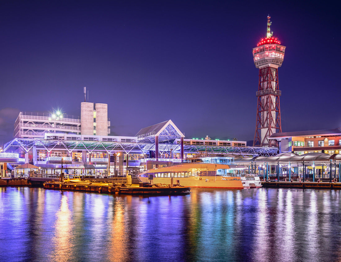 Noah Jigsaw Puzzle Fukuoka, Japan city skyline at the port 1000 pieces