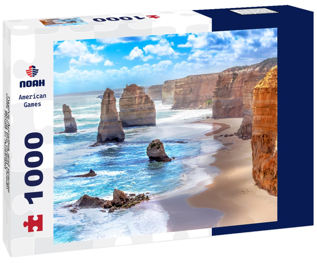Noah Jigsaw Puzzle Twelve Apostles and orange cliffs along the Great Ocean Road in Australia 1000 pieces