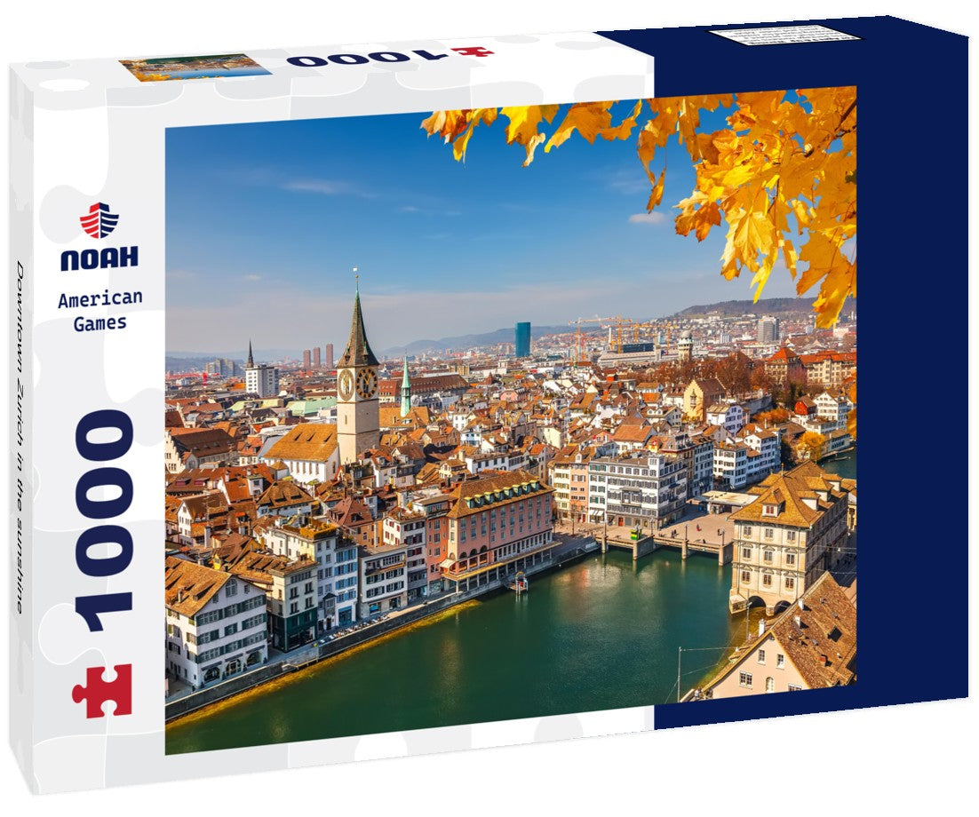 Noah Jigsaw Puzzle Downtown Zurich in the sunshine 1000 pieces