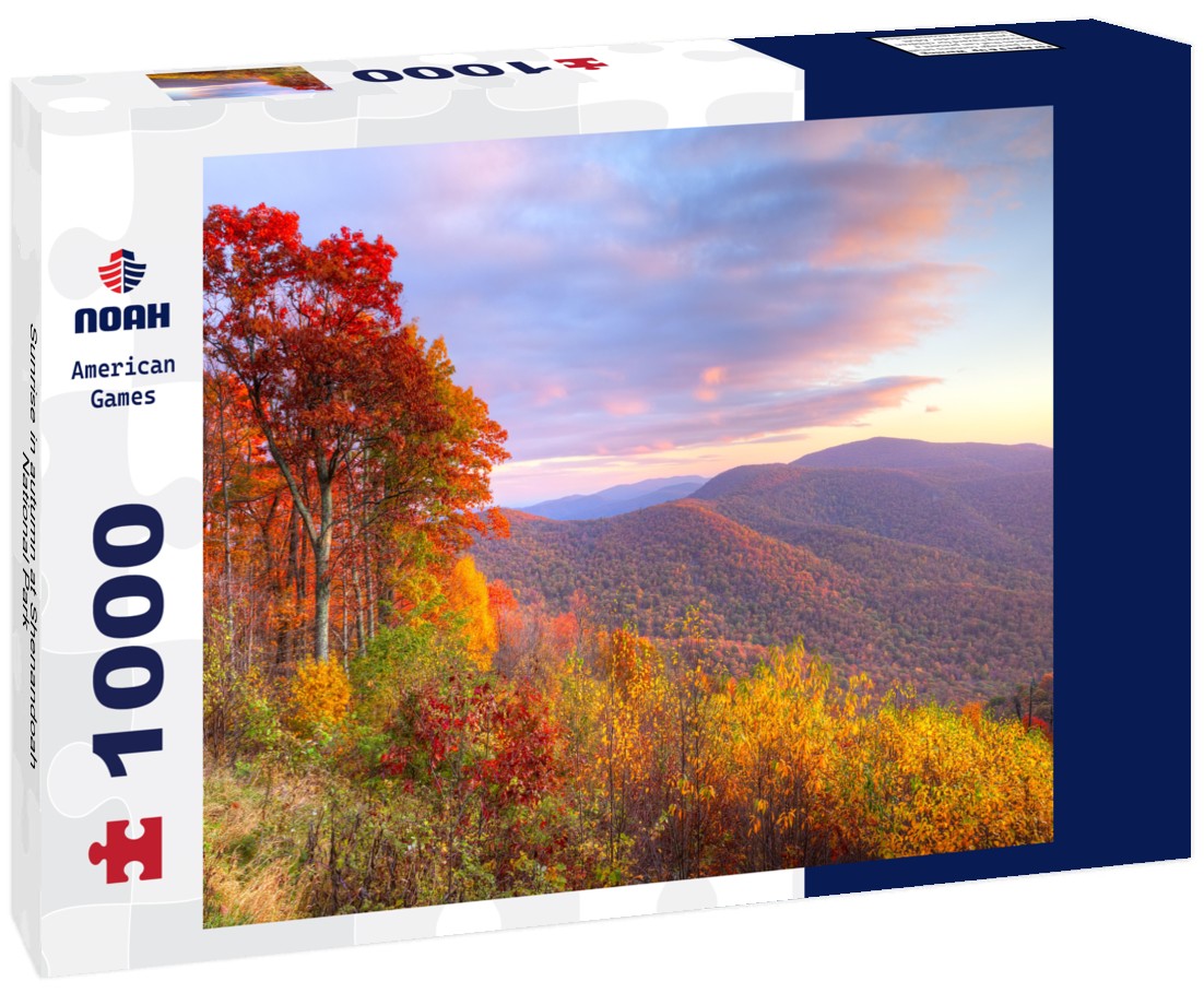 Noah Jigsaw Puzzle Sunrise in autumn at Shenandoah National Park 1000 pieces