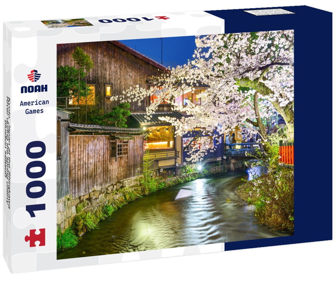 Noah Jigsaw Puzzle Kyoto, Japan at the Shirakawa River during the spring cherry blosson season 1000 pieces