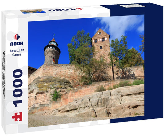 Noah Jigsaw Puzzle Nuremberg Castle (Sinwell tower) with blue sky and clouds, Germany 1000 pieces