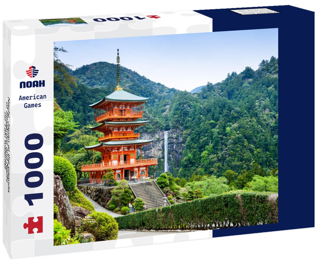 Noah Jigsaw Puzzle Nachi, Japan at the pagoda of Seigantoji and Nachi no Taki waterfall 1000 pieces