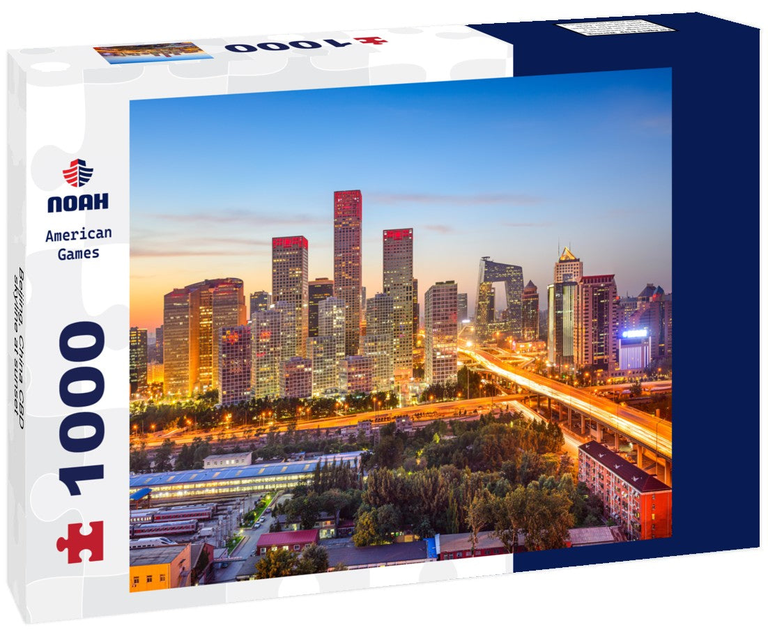 Noah Jigsaw Puzzle Beijing, China CBD skyline at sunset 1000 pieces