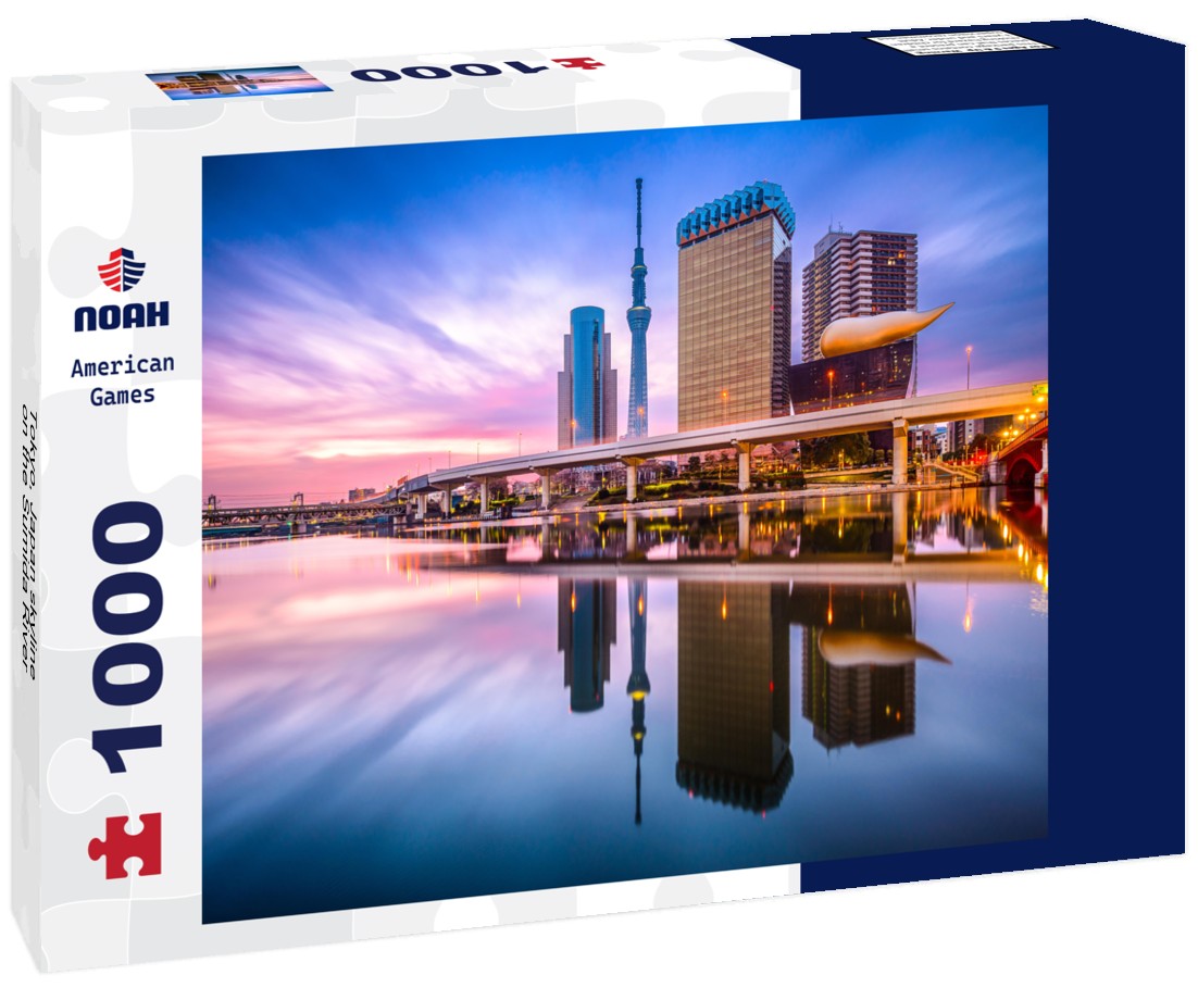 Noah Jigsaw Puzzle Tokyo, Japan skyline on the Sumida River 1000 pieces