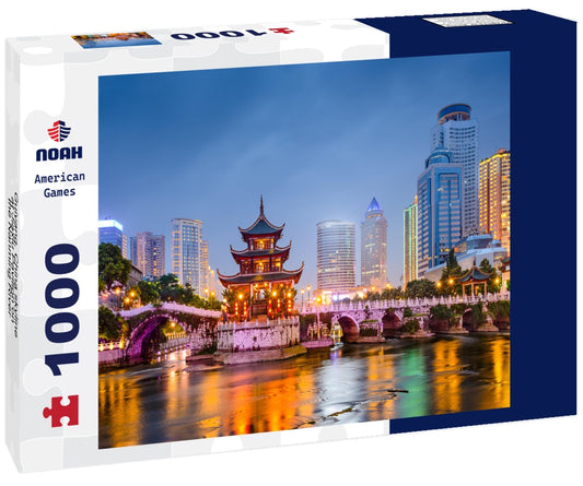 Noah Jigsaw Puzzle Guiyang, China skyline at Jiaxiu Pavilion on the Nanming River 1000 pieces