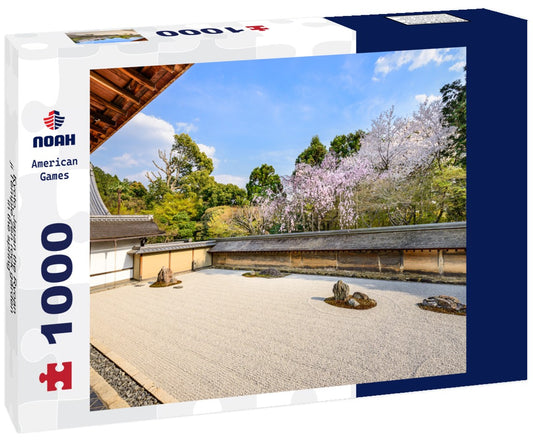 Noah Jigsaw Puzzle Kyoto, Japan the Ryoan-ji Temple zen rock garden in the spring 1000 pieces