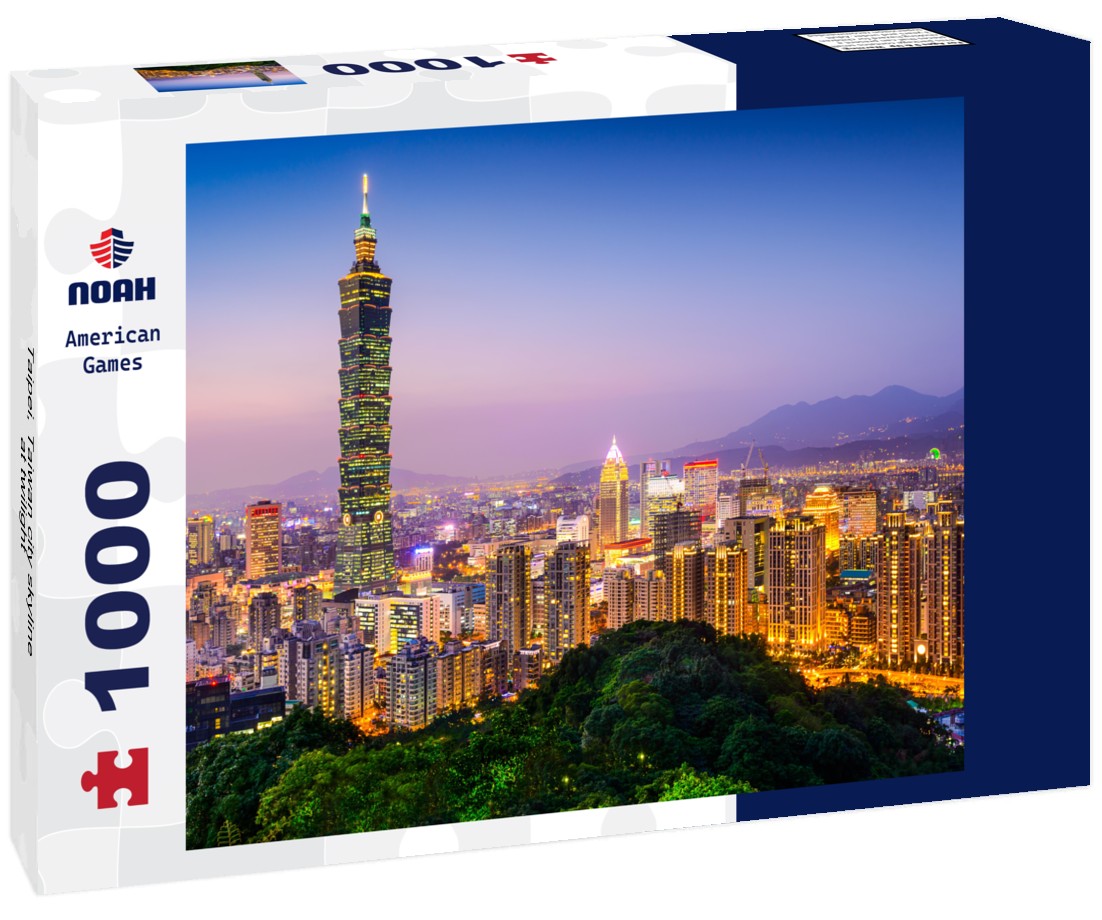 Noah Jigsaw Puzzle Taipei, Taiwan city skyline at twilight 1000 pieces