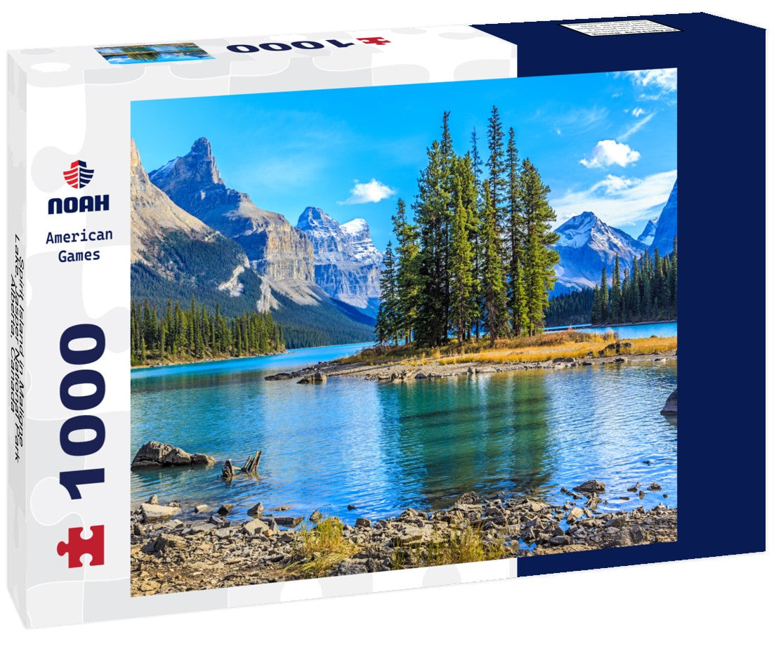 Noah Jigsaw Puzzle Spirit Island in Maligne Lake, Jasper National Park, Alberta, Canada 1000 pieces