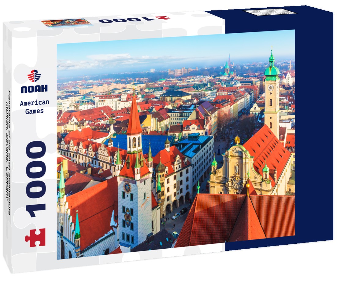Noah Jigsaw Puzzle Panorama of old town architecture Munich, Bavaria, Germany 1000 pieces